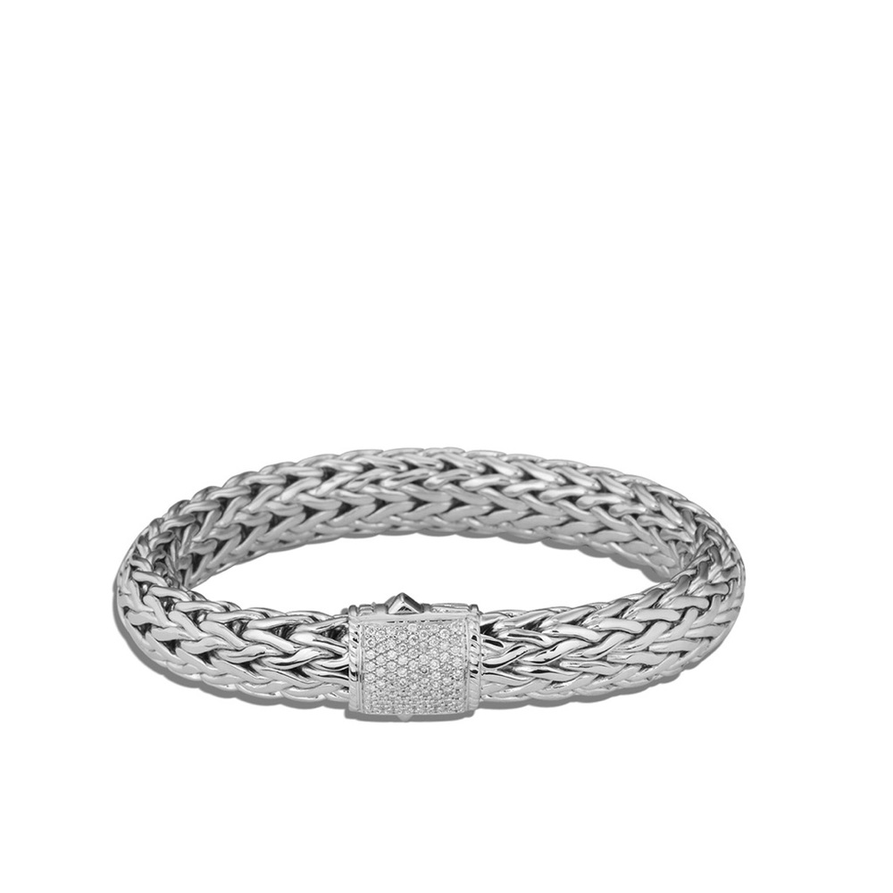 John Hardy Classic Chain 10.5MM Pavé Icon Bracelet